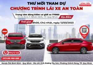 Thư mời tham dự chương trình lái xe an toàn tổ chức ngày 12/03