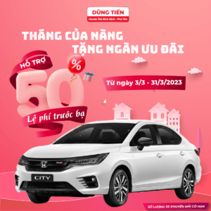 Miễn 50% Lệ phí trước bạ khi mua Honda CR-V và City sản xuất năm 2023