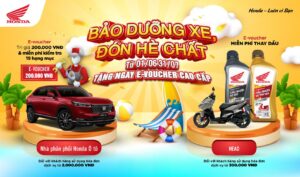 Tặng e-voucher trị giá 200,000 VNĐ và miễn phí kiểm tra 19 hạng mục (liên quan đến vấn đề an toàn – kiểm tra “Health Check”)