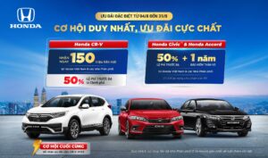 Chương trình ưu đãi 150 triệu đồng Honda CR-V cùng Honda Civic, Accord
