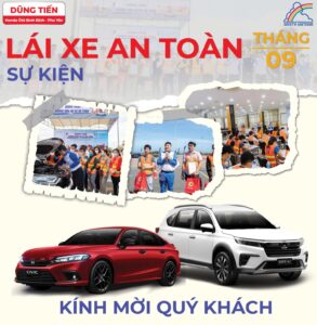 Chương trình lái xe an toàn tháng 09 tại Dũng Tiến - Honda Ô tô Bình Định - Phú Yên