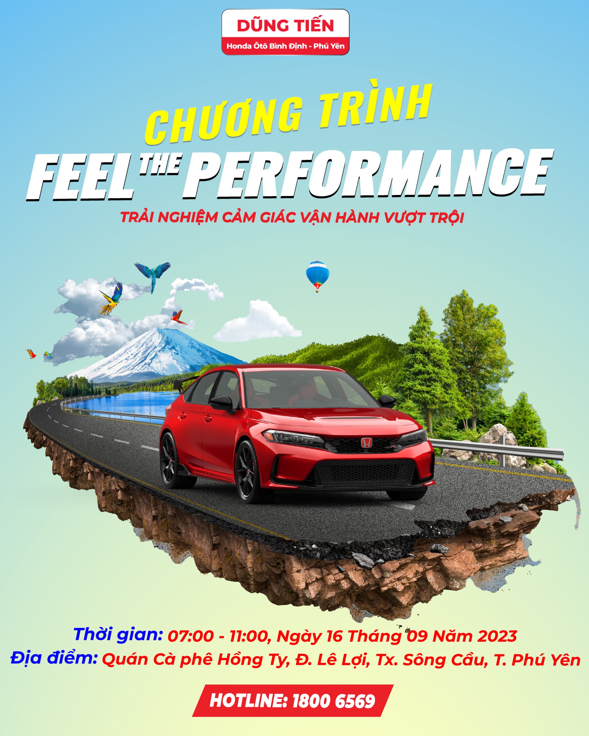 Chương trình lái thử ô tô Feel the performance tháng 09