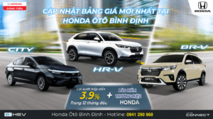 CẬP NHẬT BẢNG GIÁ MỚI NHẤT TẠI HONDA ÔTÔ BÌNH ĐỊNH